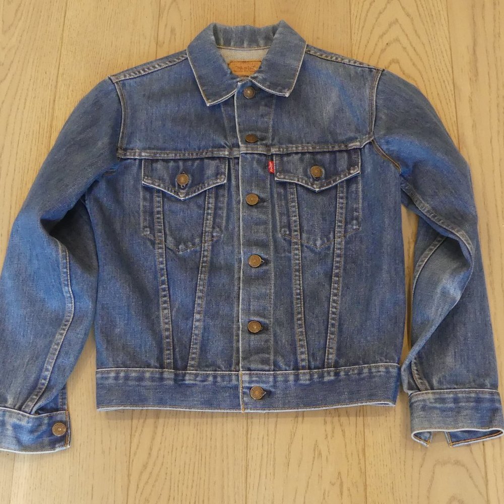 Levi’s Vintage 1990s 75705 Blue Denim Jacket Red Tab Women’s Size 16